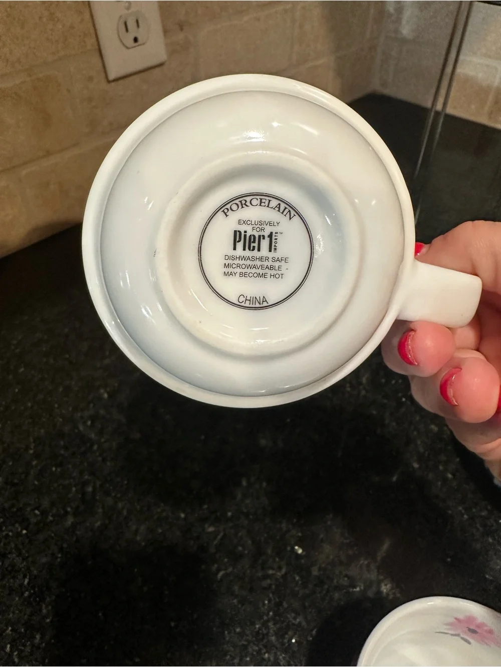Pier 1 Imports Porcelain Coffee Mugs